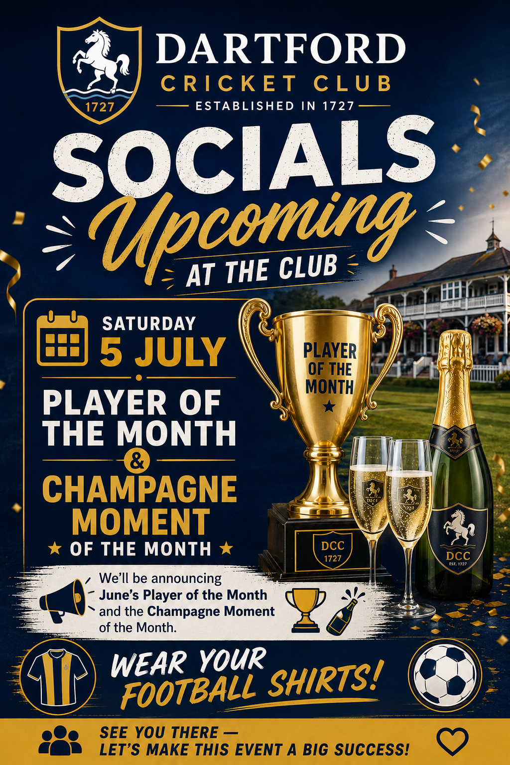 Socials Upcoming at the Club