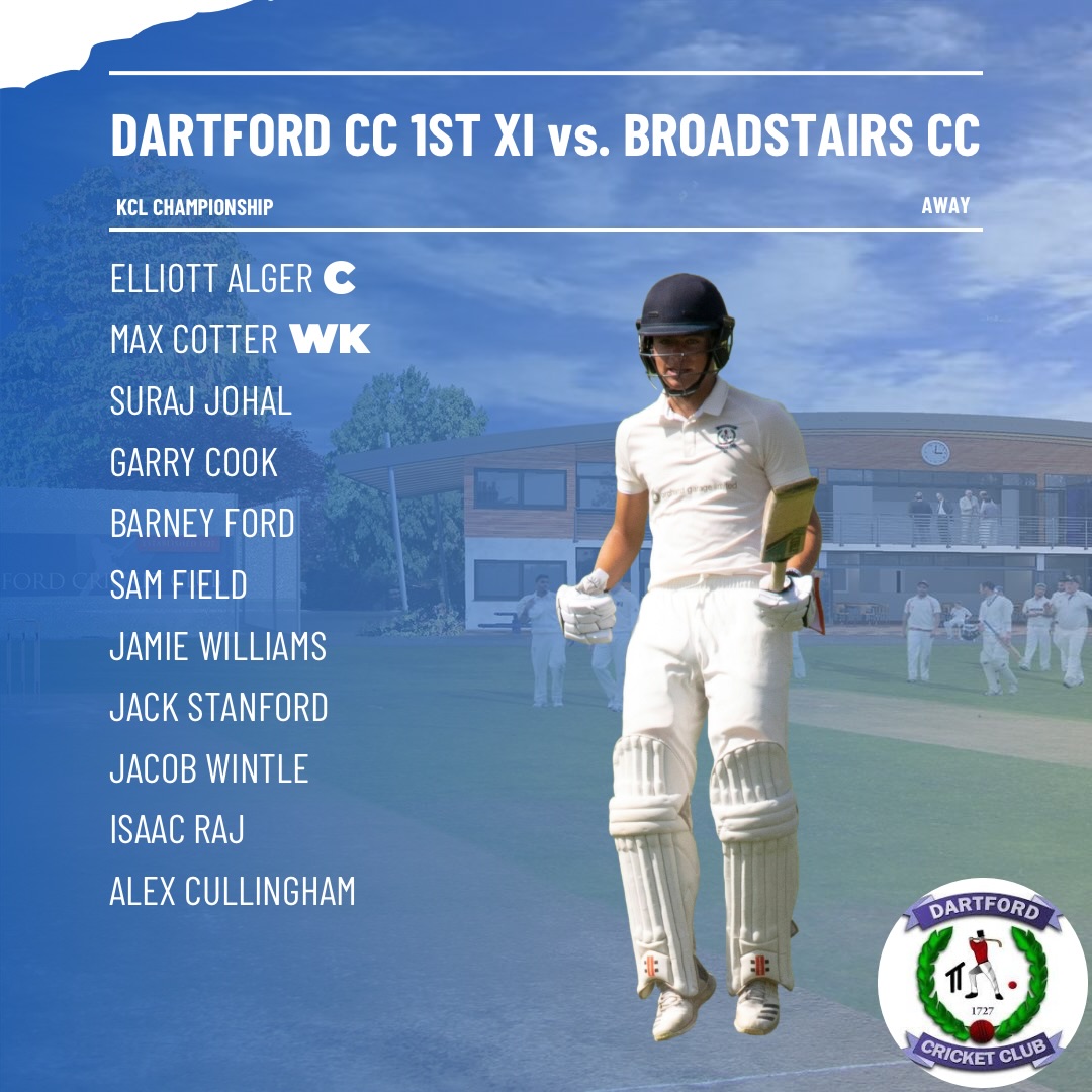 Good morning darts, the boys are back with 3 league sides in action today plus our 4s/5s have a friendly ! Massive games for our 3 sides in context of league positions let’s hope for a clean sweep 🤞 admin can’t remember last time we had one of them…. 

1XI make the long trip down to @broadstairs_cricket_club 
2XI welcome @minstercricket making a long trip down
3XI at home to @bocasportsclub 
4/5s friendly away to @motecricket 

Beautiful day with some strong sides out get down to support the lads as we try bring home 54! COYD🎯 

New sponsorship post incoming soon too… 👀