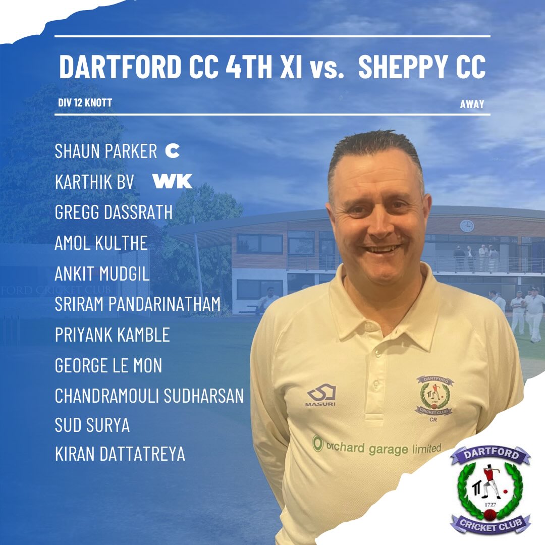 The 4s are in league action today against a good @sheppeycc_ side. 

Short trip down the road for the 4s today - let’s hope they come back with a win to start the season.