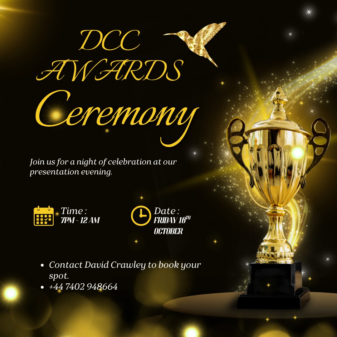 🏏 DARTFORD CRICKET CLUB PRESENTATION NIGHT 2026 🏆

Join us on Friday 16th October for a great evening celebrating the season, recognising our players’ achievements and bringing everyone together for a night of awards, food, drinks and entertainment! 🍻🎉

📅 Friday 16th October 2026
📍 Dartford Cricket Club
⏰ From 7:30pm

🗳️ We’ll also be holding our election of captains for next season, so come along and have your say in shaping the future of the club!

🎟️ £15 per person – includes a meal, welcome drink and Heads & Tails!

With the presentations, raffle and music to follow, it’s set to be a brilliant night with the club. 🏏🙌

📩 To confirm your place, email David at Pavilion@dartfordcc.co.uk

We look forward to seeing everyone there! 💙